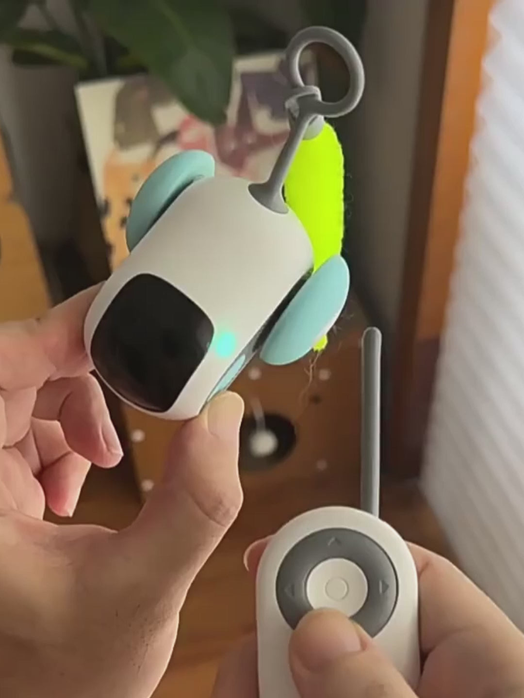 Nuotolinio valdymo interaktyvus katės žaislas – automobilis su USB įkrovimu